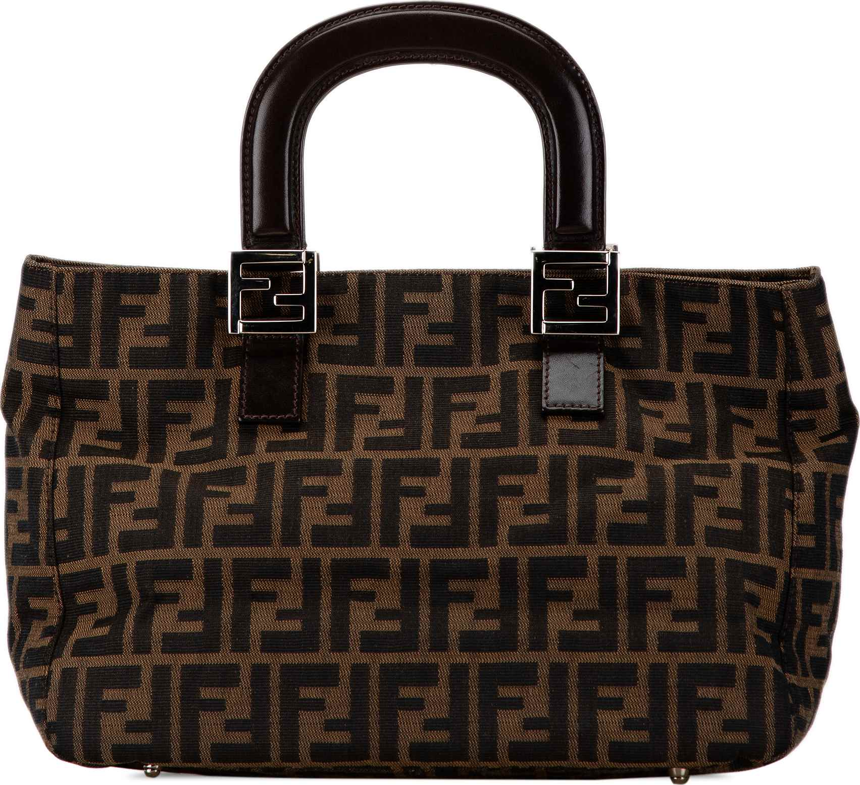 Fendi Small Zucca Canvas Twins Tote
