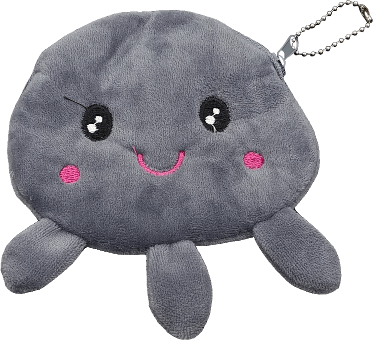 Portmonä - Bläckfisk, från Complement Kids, i färgen grey.