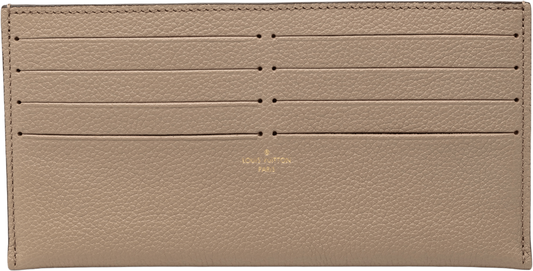 Louis Vuitton Calfskin Felicie Card Holder Insert, från Luxclusif, i färgen taupe.