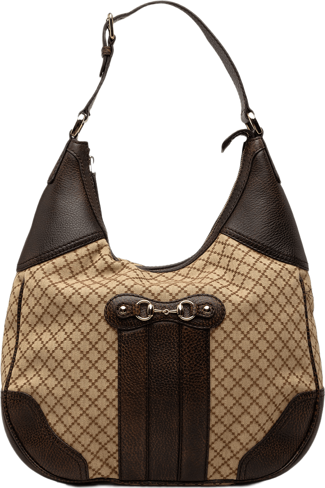 Gucci Diamante Canvas Catherine Shoulder Bag, från Luxclusif, i färgen beige.