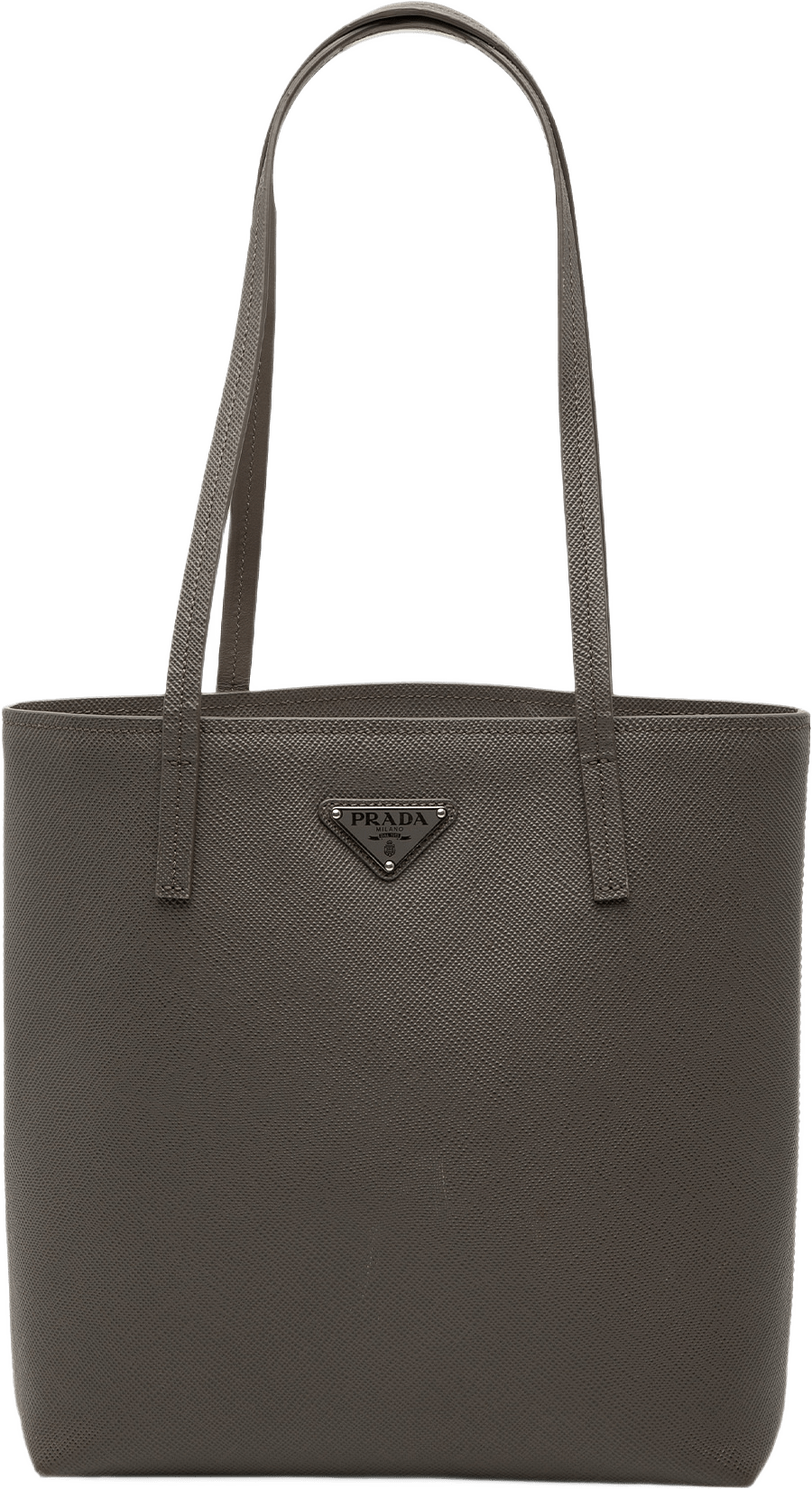 Prada Saffiano Cuir Tote, från Luxclusif, i färgen grå.