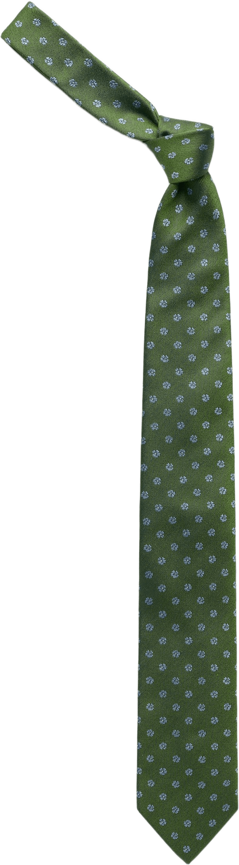 Silk Woven Floral Tie, från John Henric, i färgen green.