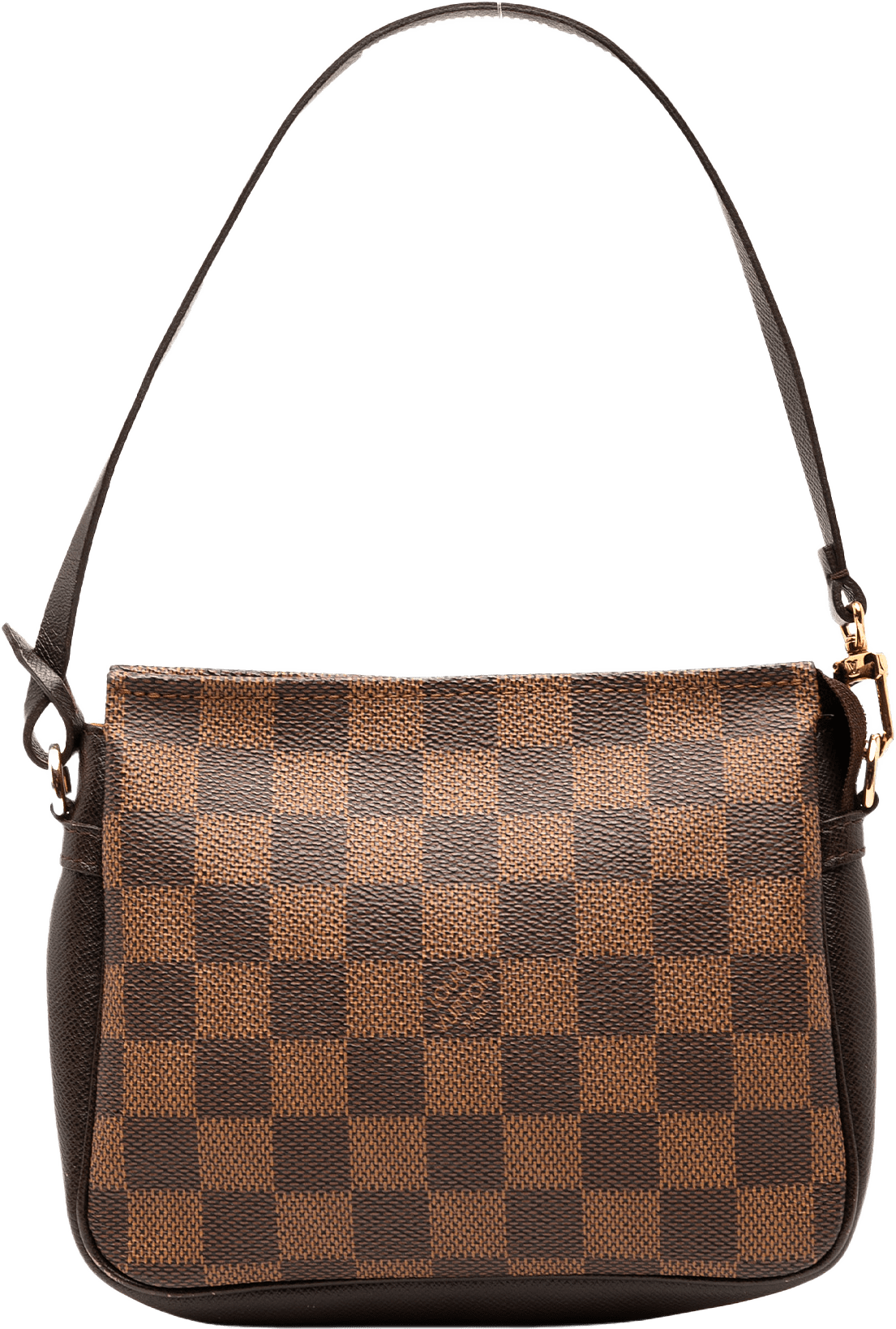 Louis Vuitton Damier Ebene Trousse Pochette, från Luxclusif, i färgen brown.