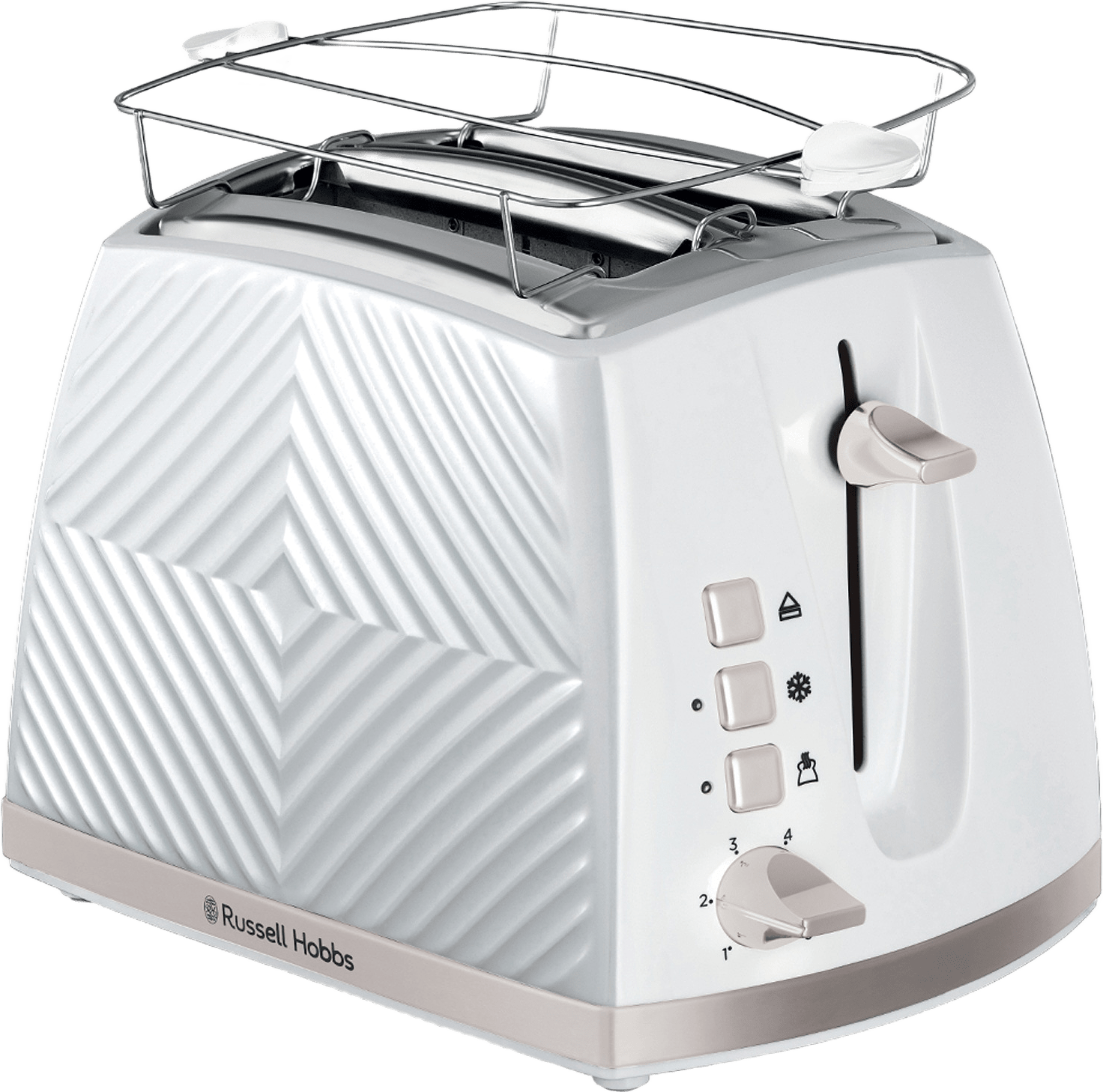 Brödrost Groove, från Russell Hobbs, i färgen vit.
