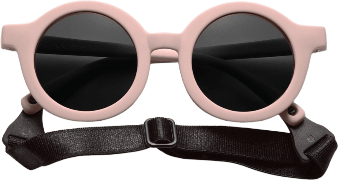 Babymocs Böjbara Solglasögon, från BabyMocs, i färgen pink.