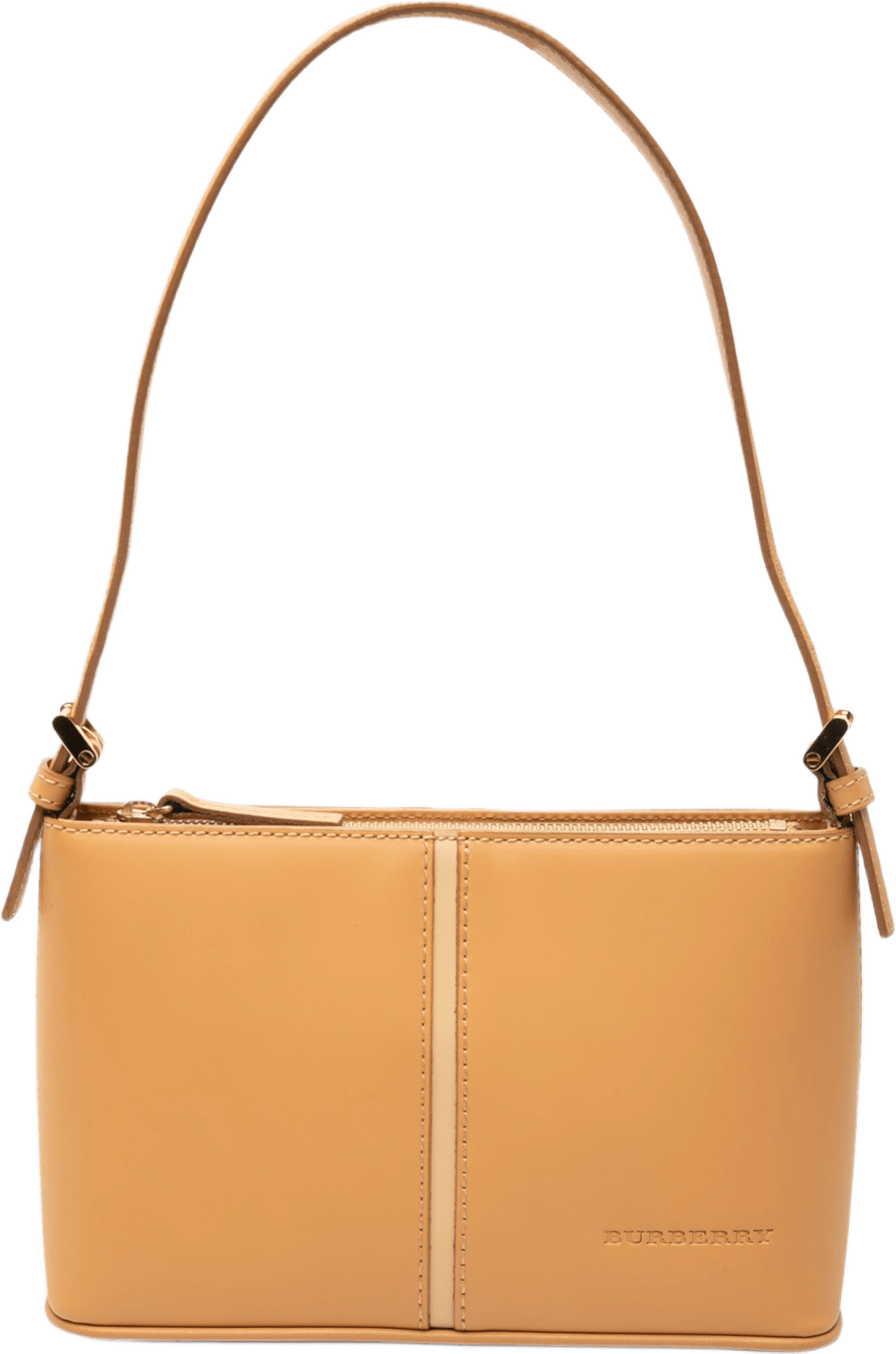 Burberry Leather Shoulder Bag, från Luxclusif, i färgen caramel.