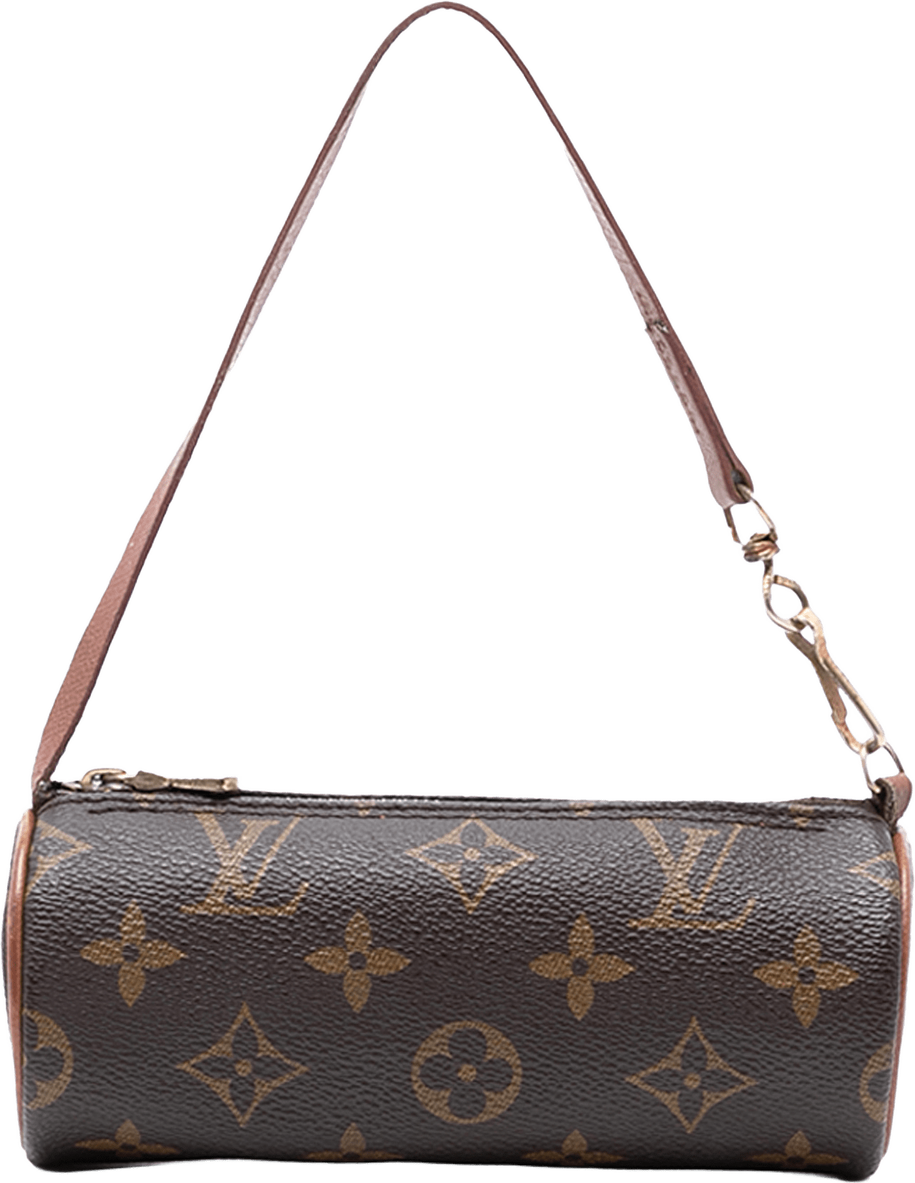 Louis Vuitton Monogram Papillon Pochette, från Luxclusif, i färgen brown.