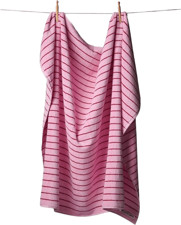 Handduk Naram 100 X 150 Cm, från Bongusta, i färgen rosa.