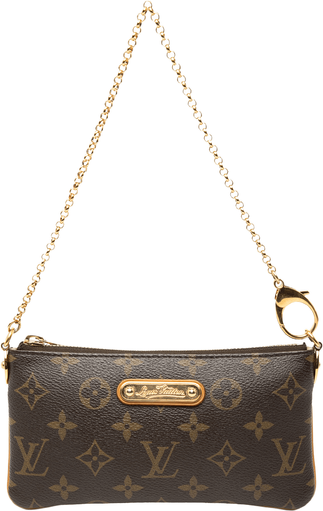 Louis Vuitton Monogram Pochette Milla Mm, från Luxclusif, i färgen brown.
