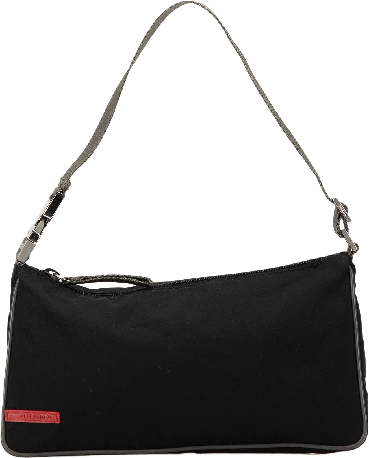 Prada Tessuto Sport Shoulder Bag, från Luxclusif, i färgen black.