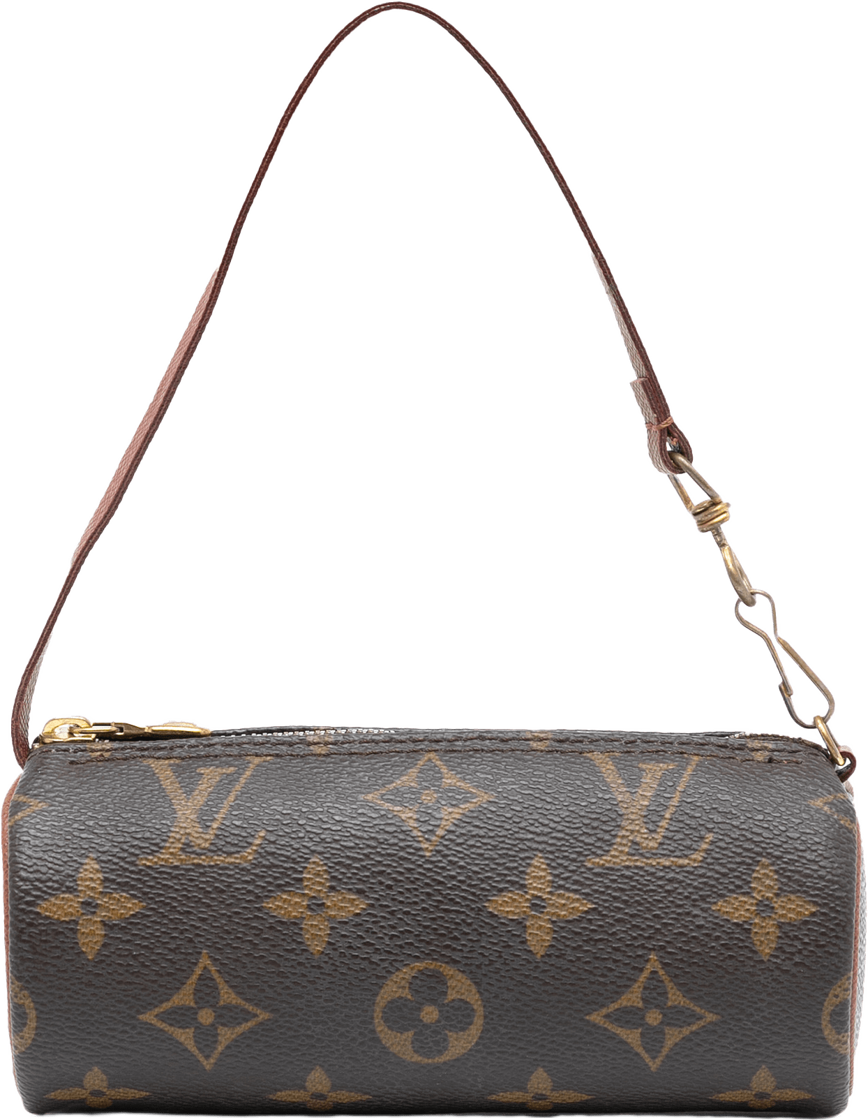 Louis Vuitton Monogram Papillon Pochette, från Luxclusif, i färgen brown.