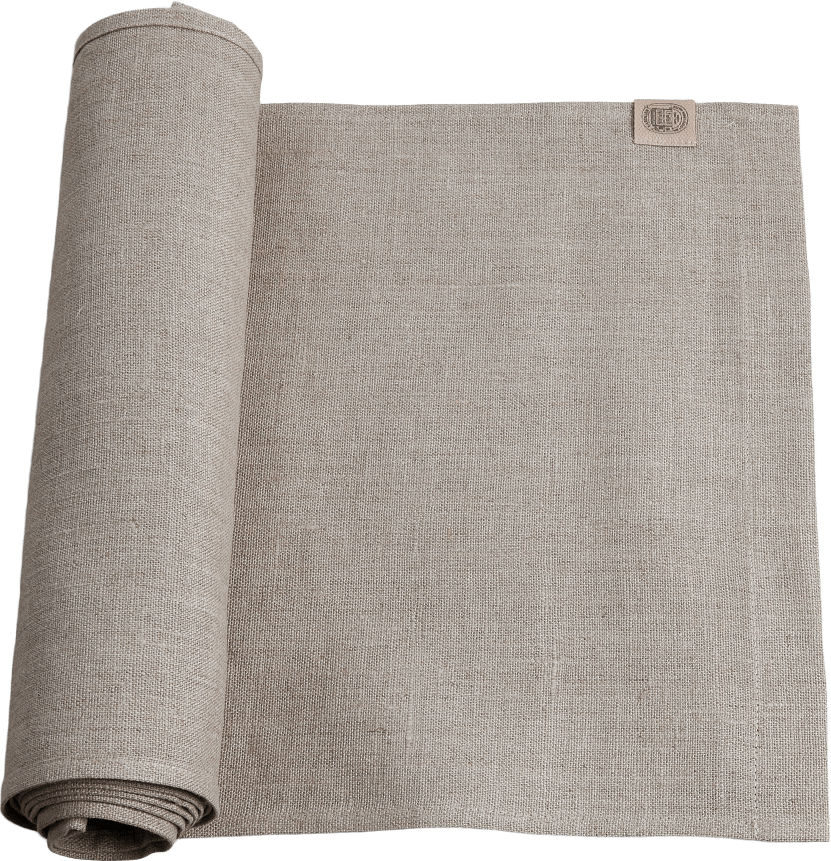 Bordslöpare Classic - Manglat Lin, från Lovely Linen, i färgen natural beige.