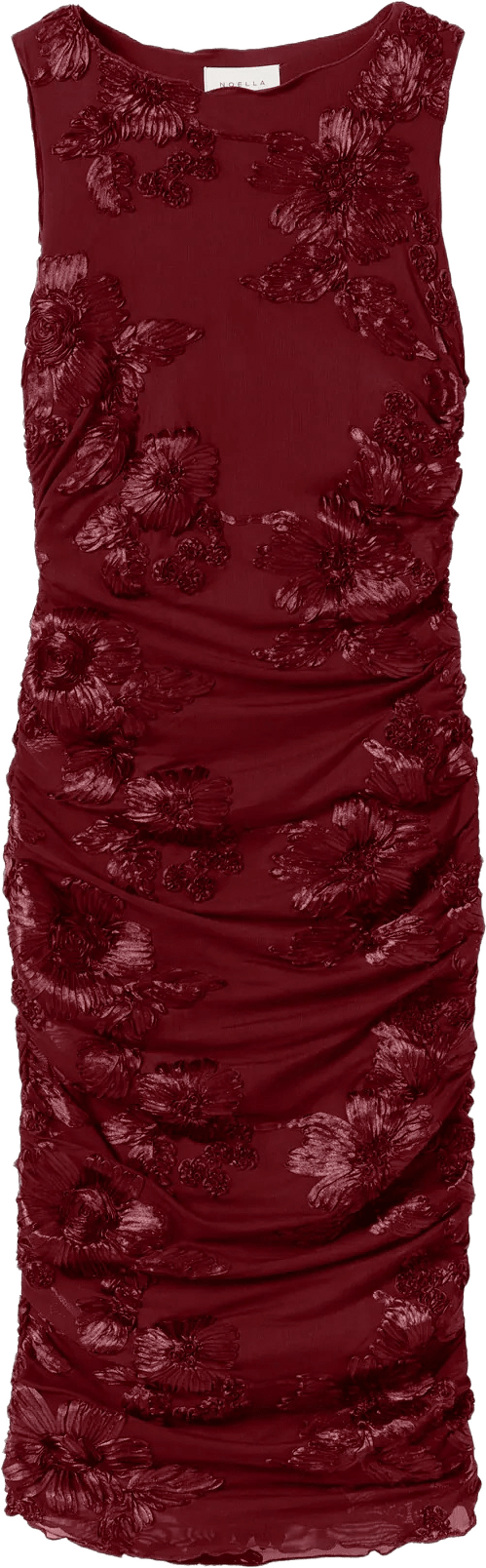 Lavinia Dress - Winetasting, från Noella, i färgen winetasting.