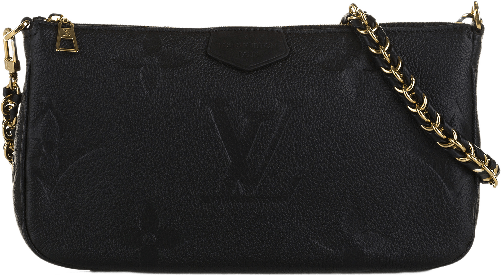 Louis Vuitton Monogram Empriente Bicolor Pochette Felicie, från Luxclusif, i färgen black.