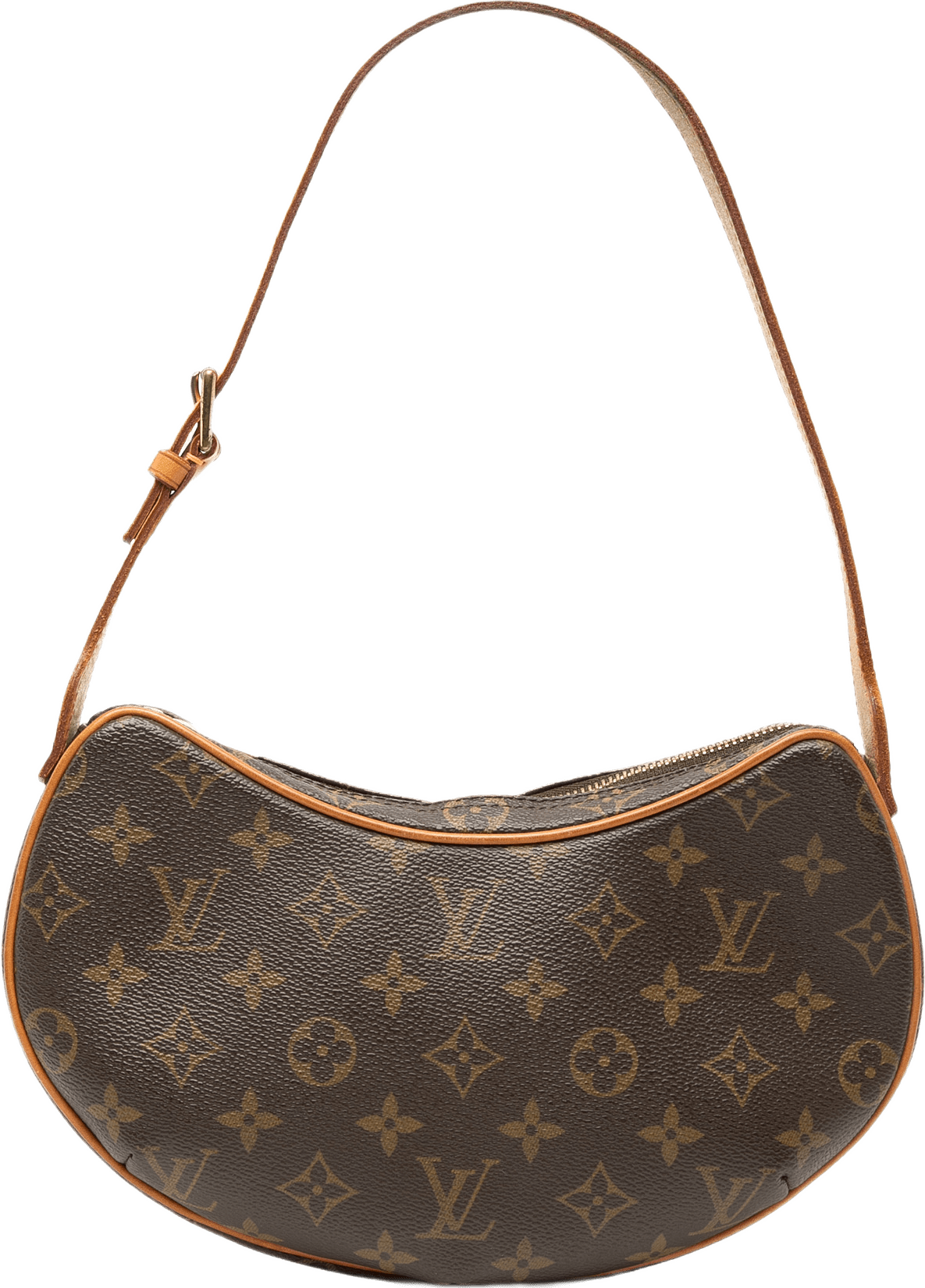 Louis Vuitton Monogram Croissant Pm, från Luxclusif, i färgen brown.