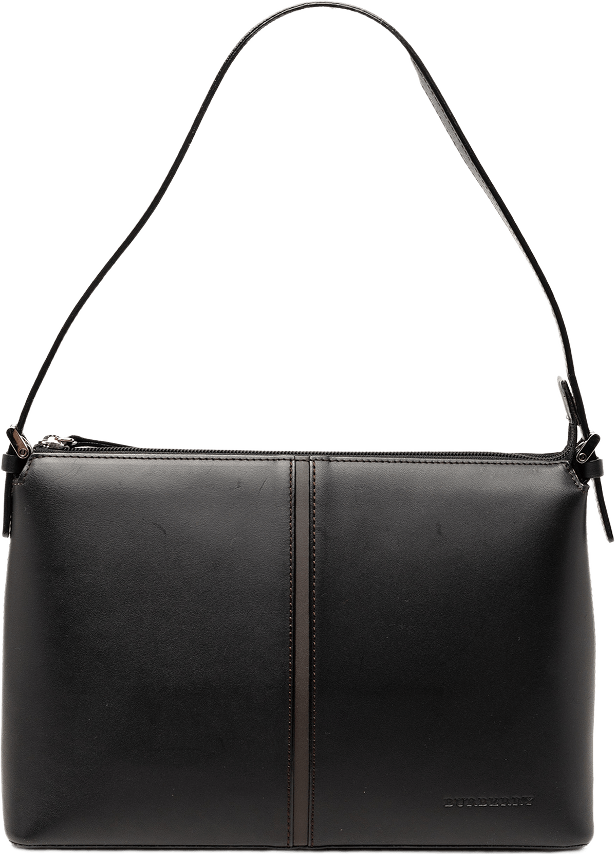 Burberry Leather Shoulder Bag, från Luxclusif, i färgen black.