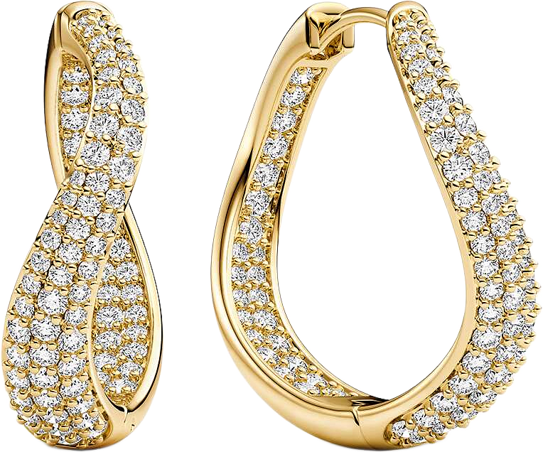 Infinito Piccolo Earrings, från Sif Jakobs Jewellery, i färgen gold.