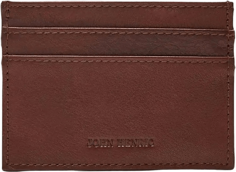 Cardholder Lauro, från John Henric, i färgen chestnut.
