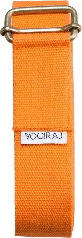 Yogabälte Yoga Belt Long, från Yogiraj, i färgen orange.