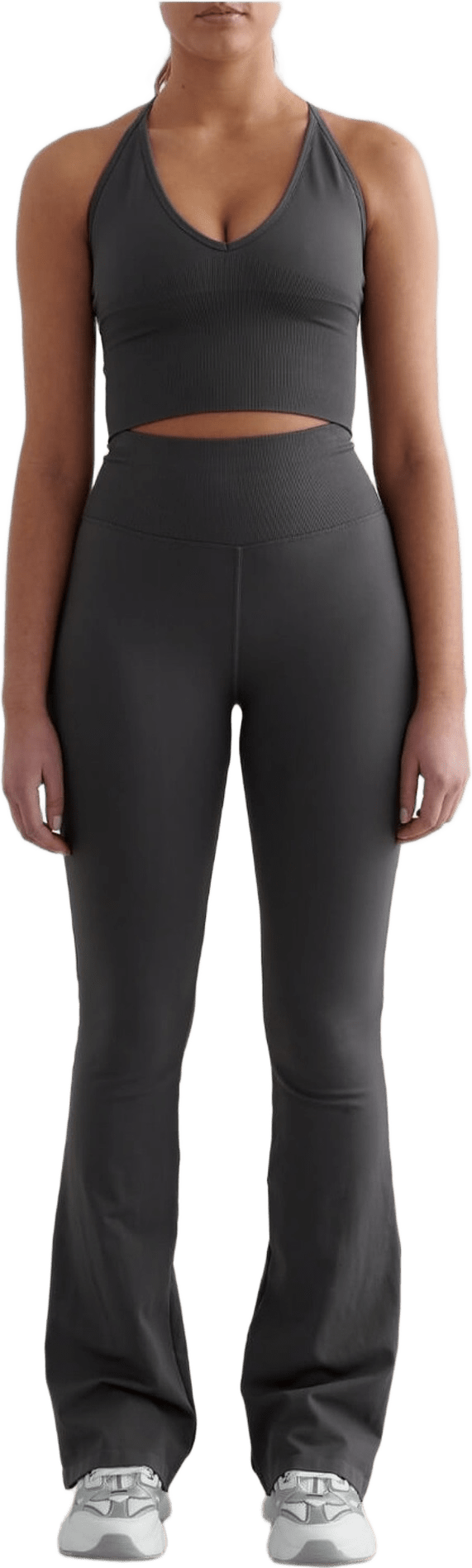 Shape Seamless Flare Petite Tights, från aim'n, i färgen shadow grey.