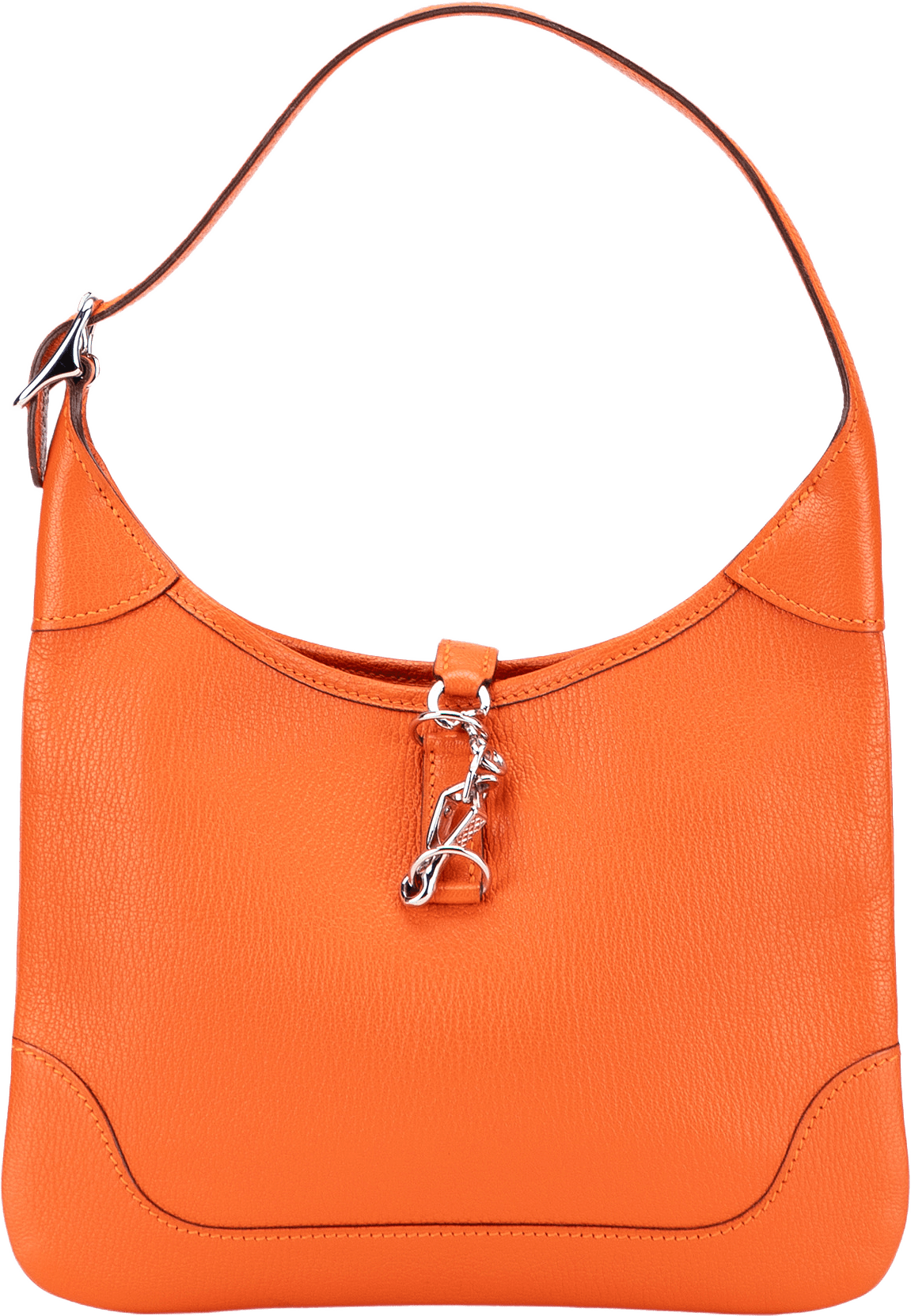 Hermès Clemence Trim Duo 24, från Luxclusif, i färgen orange.