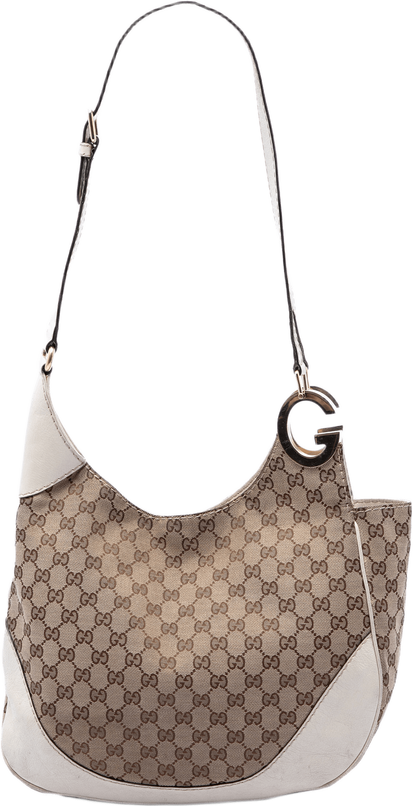 Gucci Gg Canvas Charlotte Crossbody, från Luxclusif, i färgen beige.