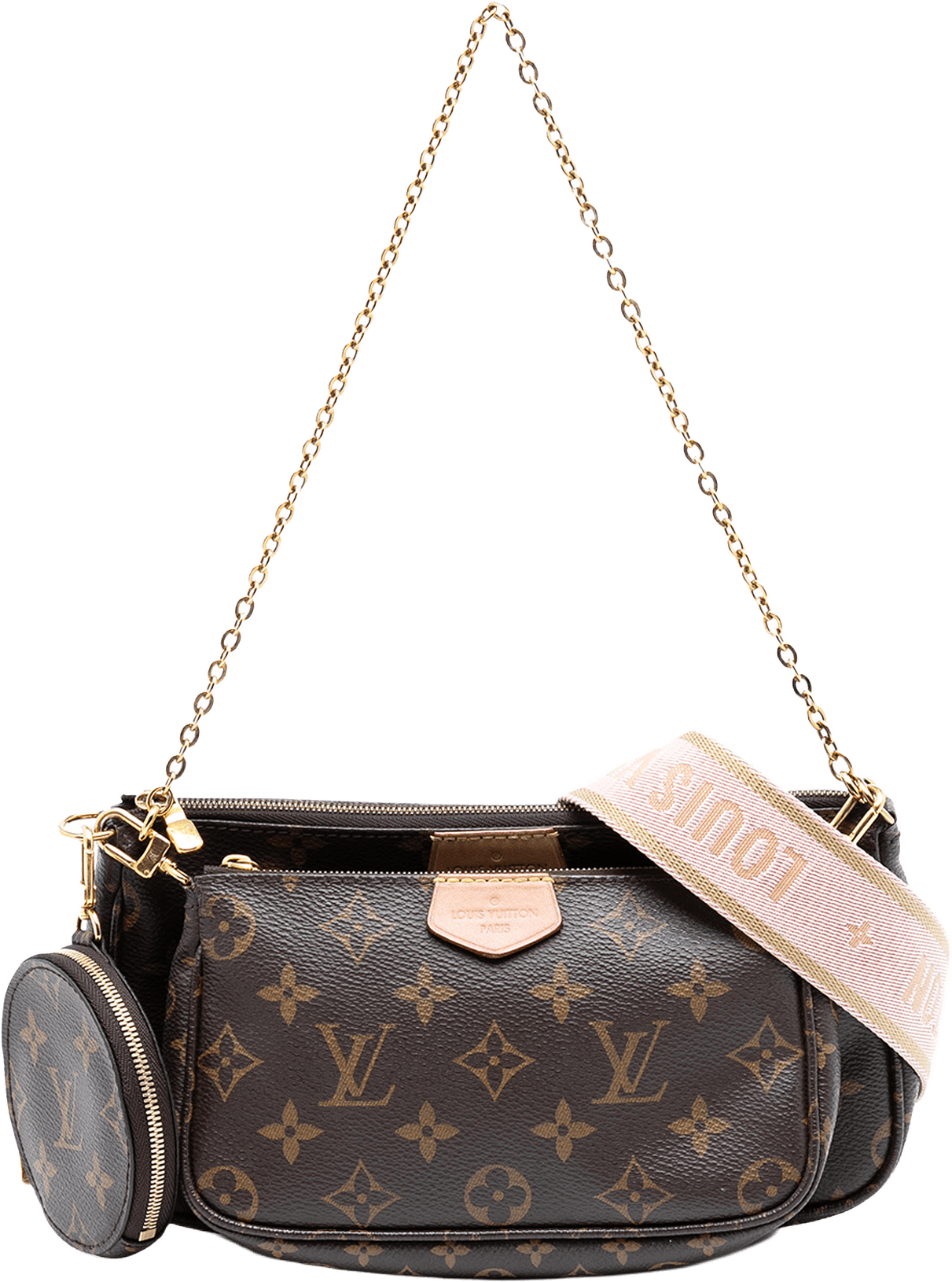Louis Vuitton Monogram Multi Pochette Accessoires, från Luxclusif, i färgen brown.