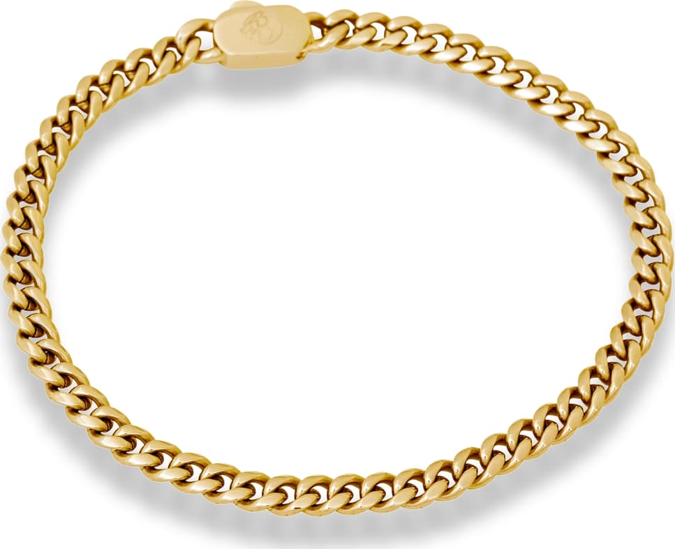 Saxton | Stålarmband | 5 Mm, från by BILLGREN, i färgen gold.