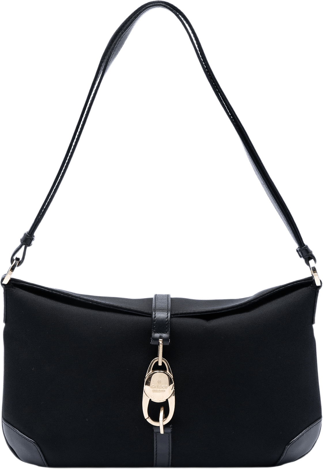 Gucci Canvas Jackie Hobo, från Luxclusif, i färgen black.