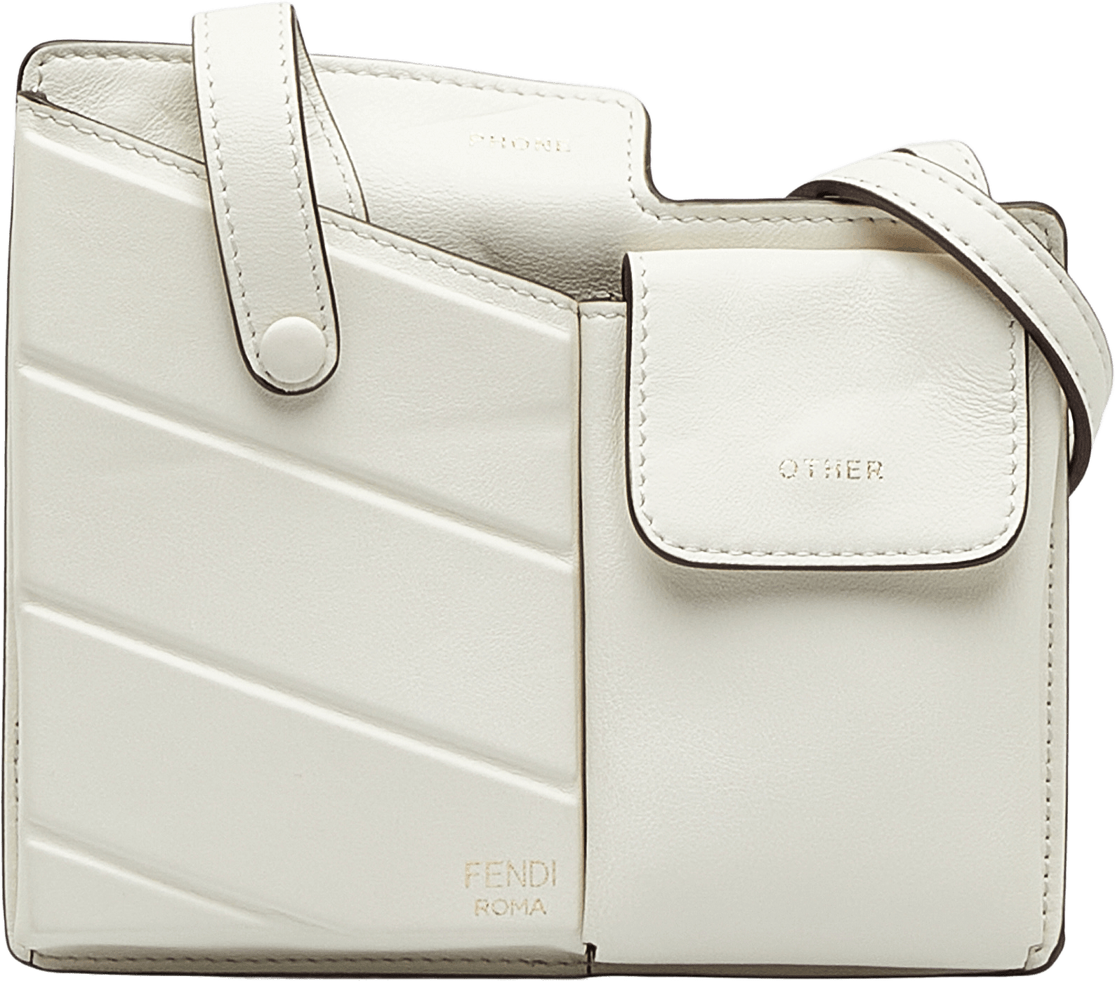 Fendi Bustine Mini Century, från Luxclusif, i färgen white.