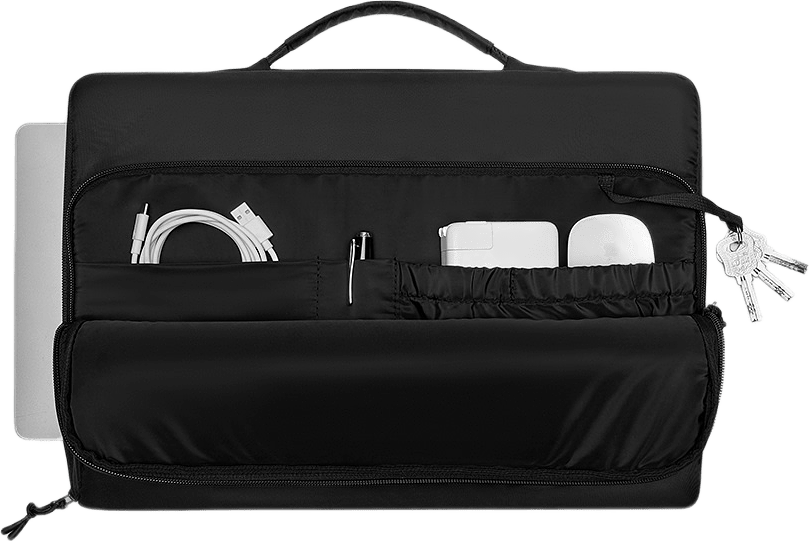 Däsh Cushioned Briefcase 15"/16", från Gaston Luga, i färgen black.