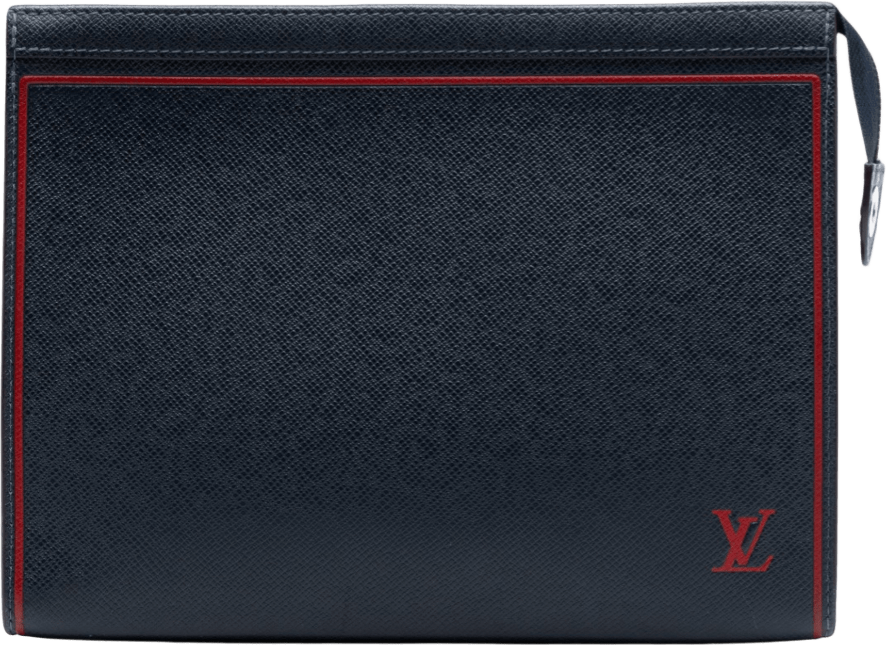 Louis Vuitton Taiga Pochette Voyage Mm, från Luxclusif, i färgen navy.