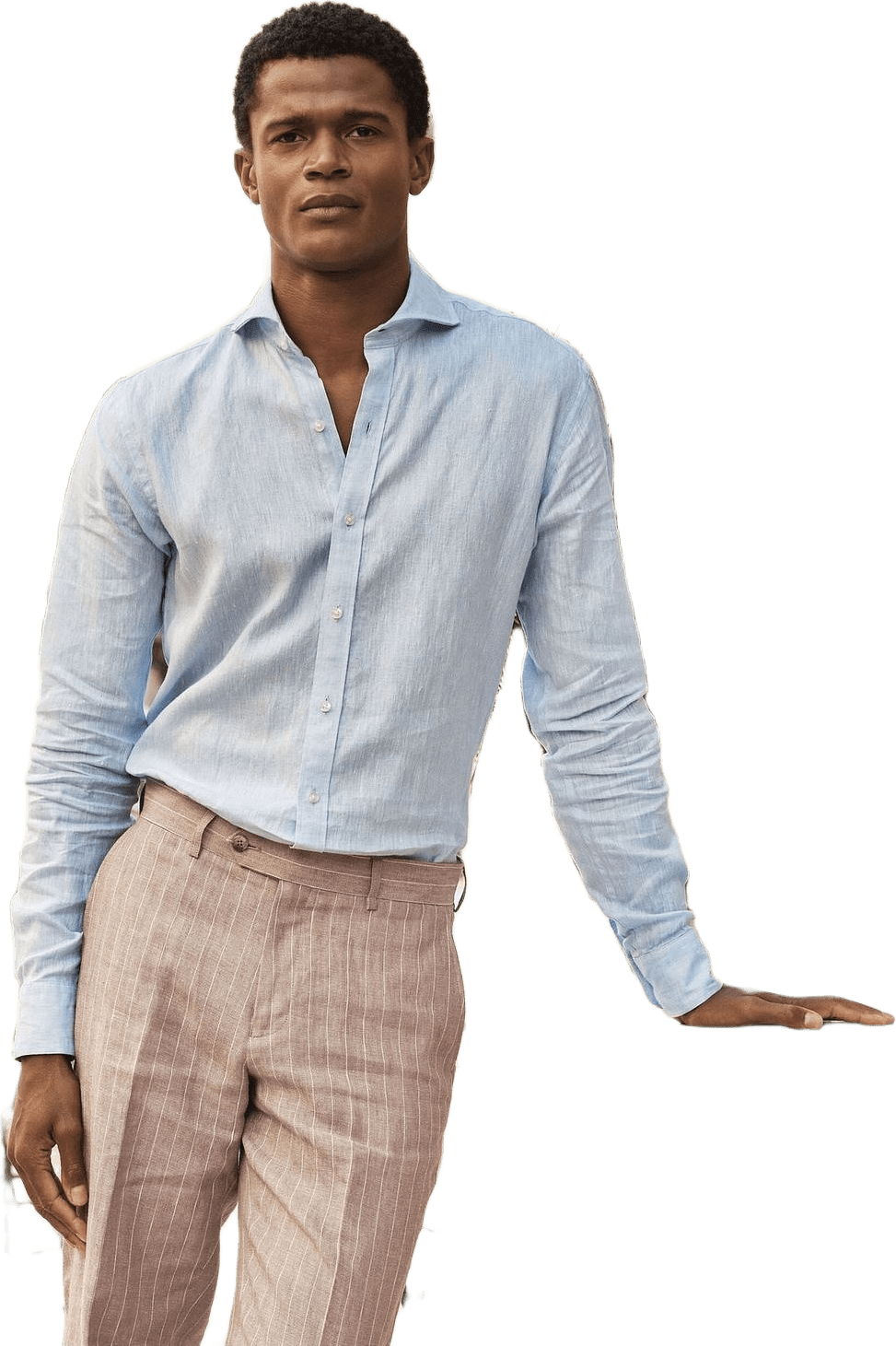 Linen Solid Smart Shirt (adonis)