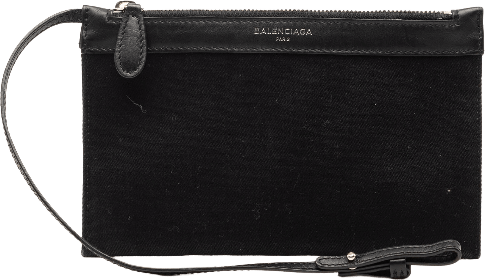 Balenciaga Canvas Navy Cabas Pouch, från Luxclusif, i färgen black.