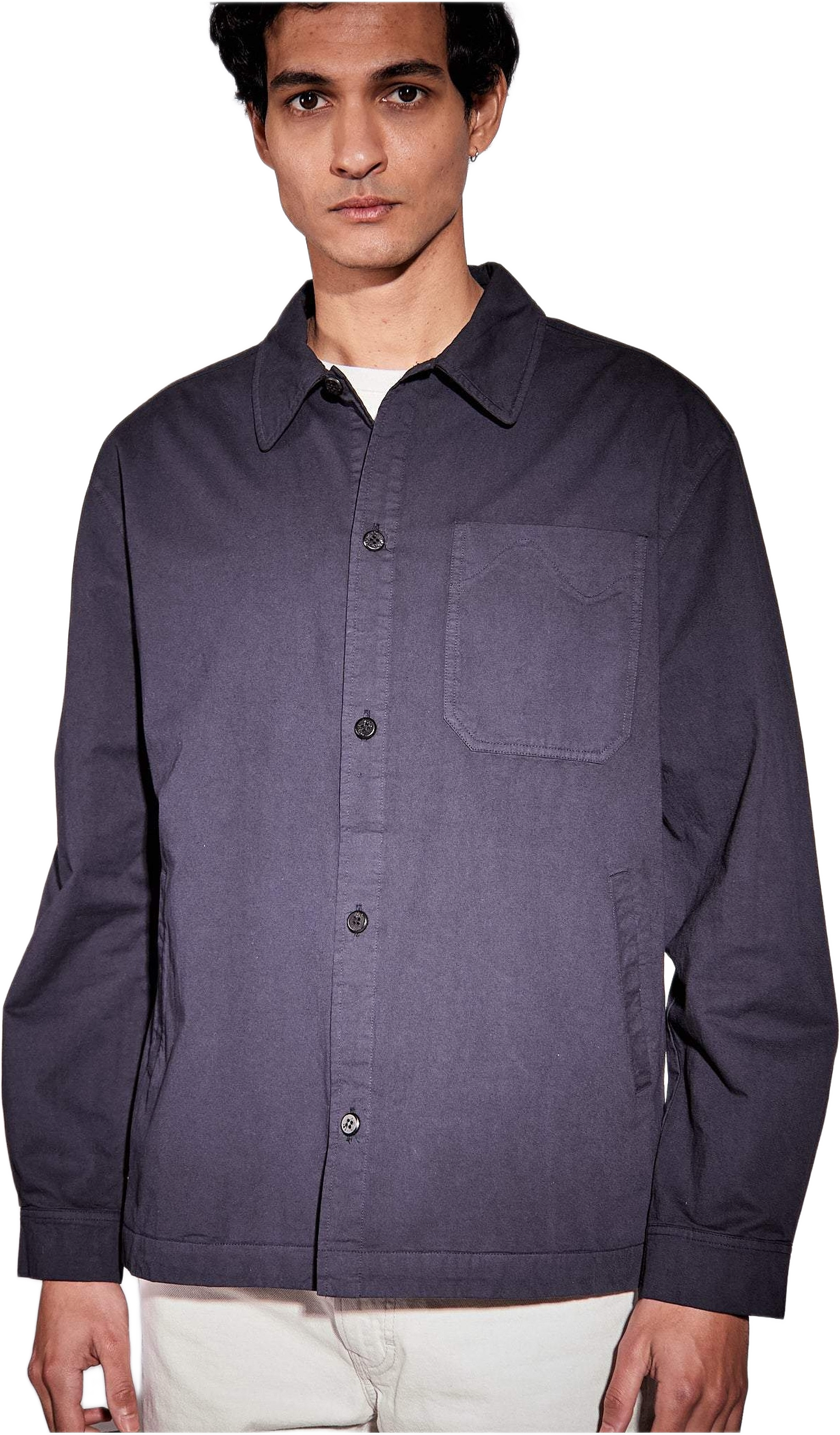 Frank Cotton Washed Dark Navy, från Brixtol Textiles, i färgen washed dark navy.