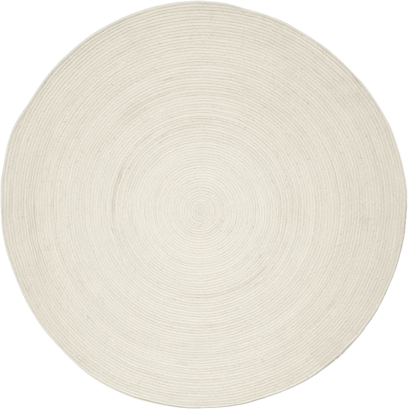 Ullmatta Merino Rund 200cm, från Classic Collection, i färgen vit.