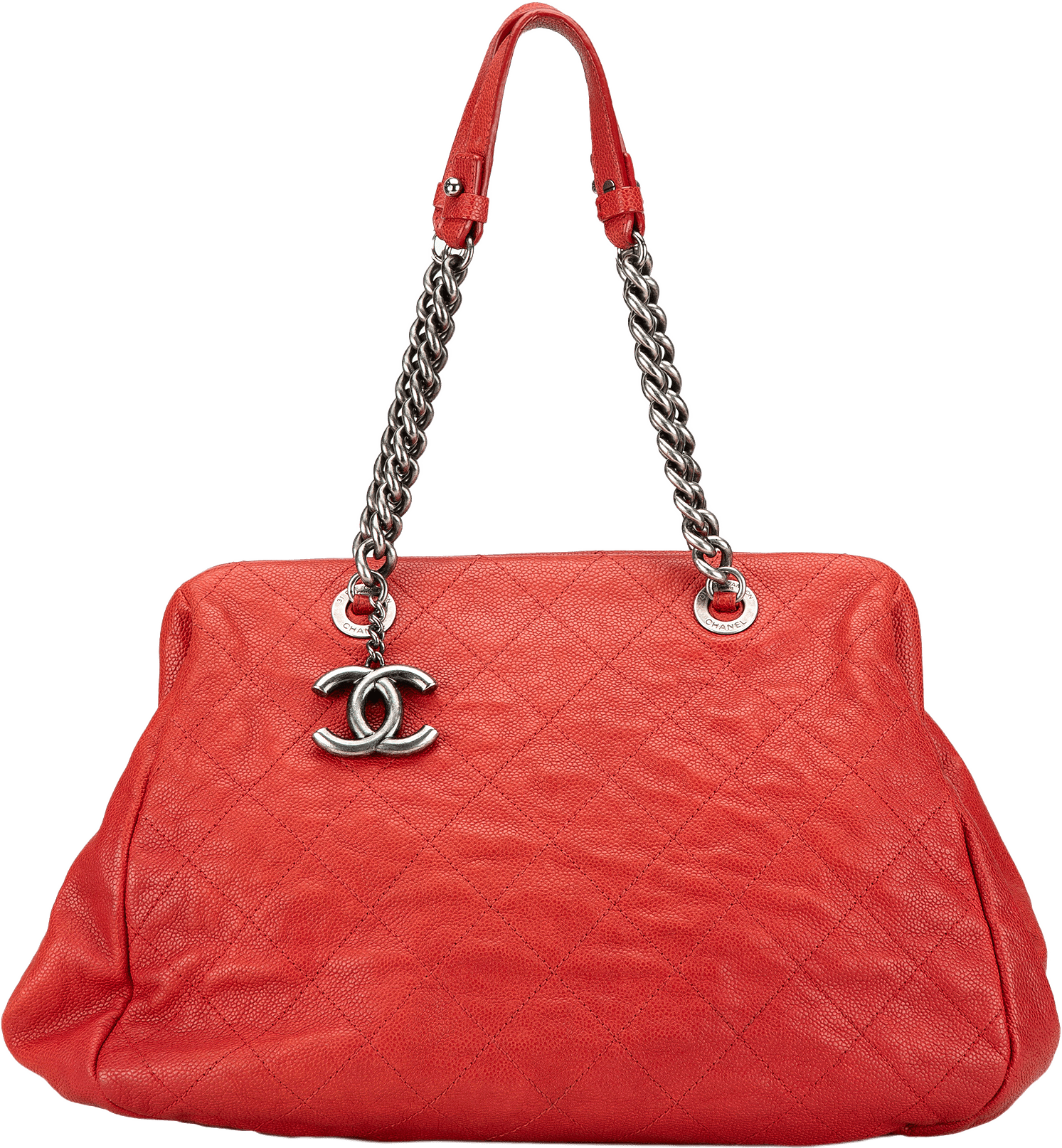 Chanel Medium Quilted Caviar Frame Tote