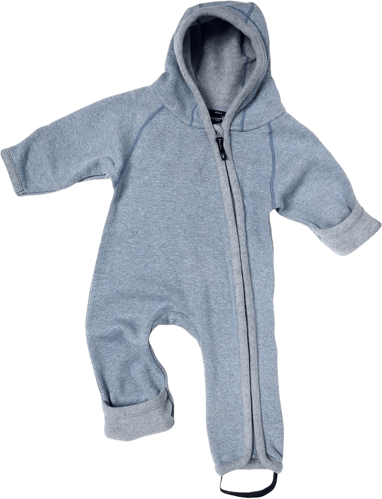 Isbjörn Shaun Baby Jumpsuit 56cl-86cl, från ISBJÖRN of Sweden, i färgen pearlblue.