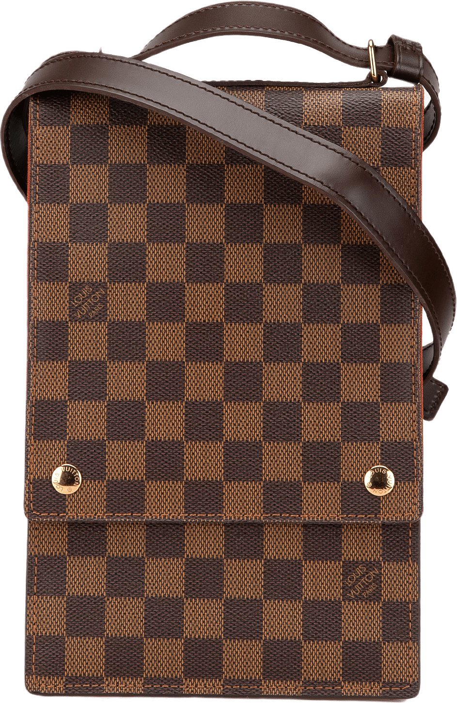 Louis Vuitton Damier Ebene Portobello, från Luxclusif, i färgen brown.