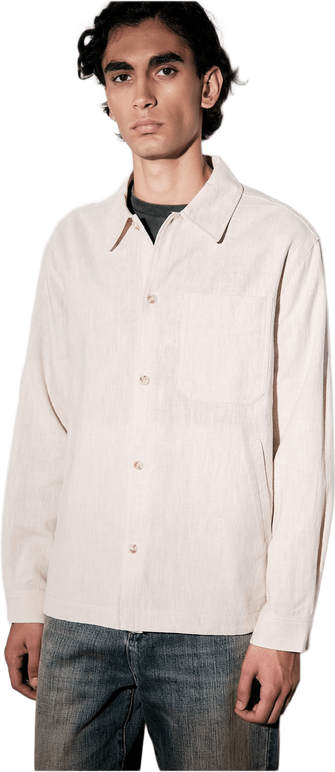 Frank Linen Cream, från Brixtol Textiles, i färgen cream.