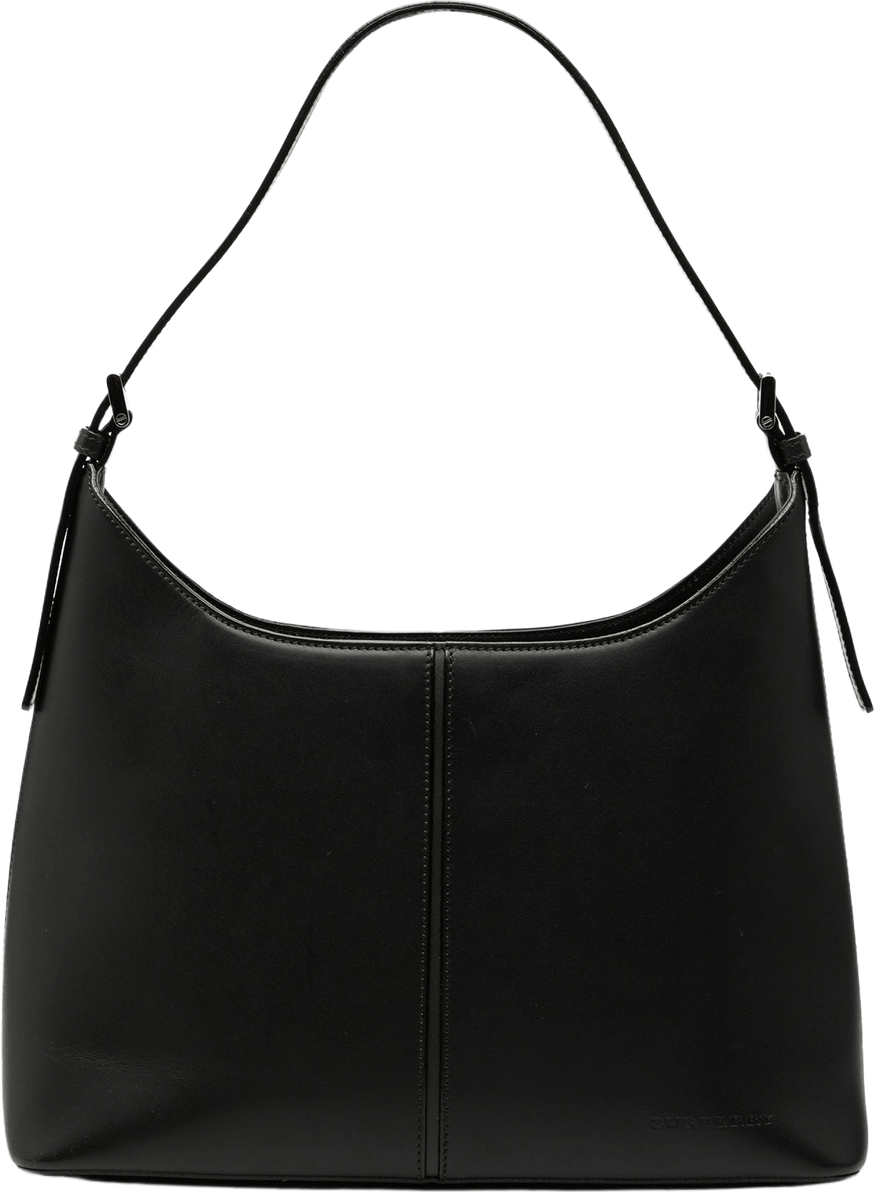 Burberry Leather Shoulder Bag, från Luxclusif, i färgen black.