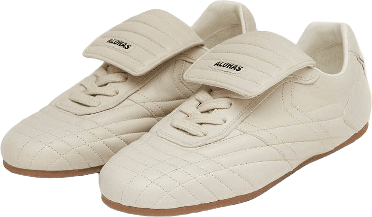 Tb.99 Cream Leather Sneakers, från Alohas, i färgen cream.