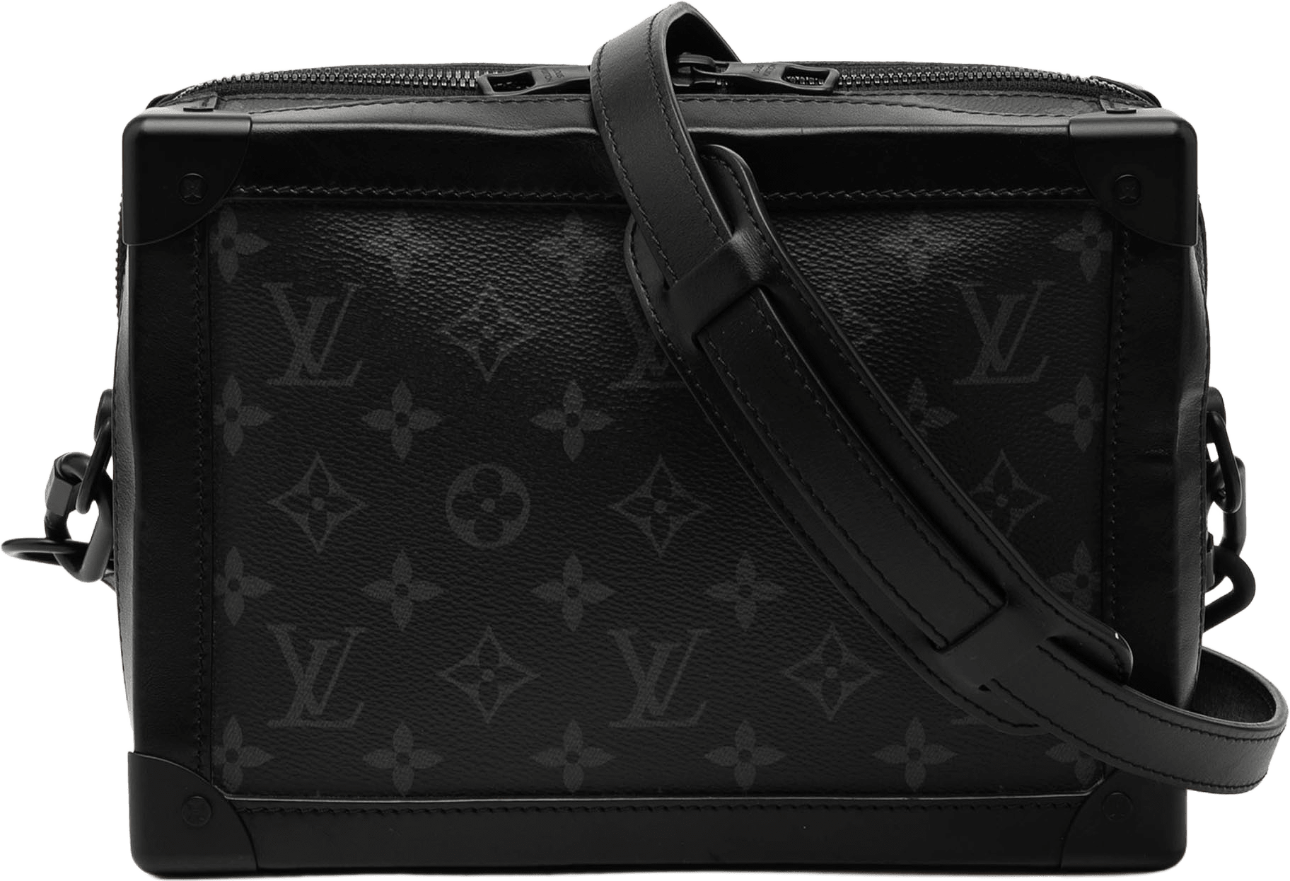 Louis Vuitton Monogram Eclipse Soft Trunk, från Luxclusif, i färgen black.