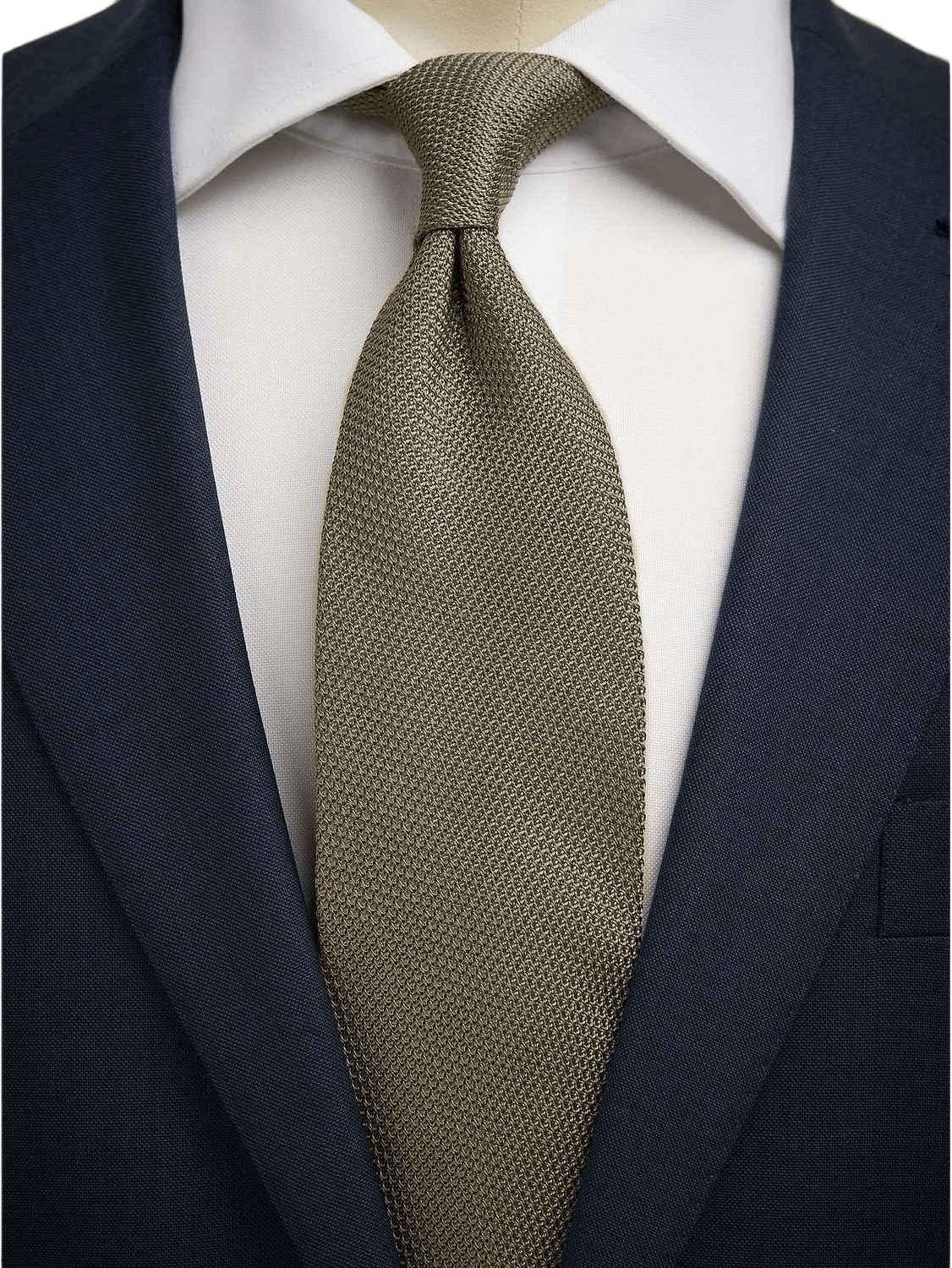 Grenadine Tie, från John Henric, i färgen olive green.