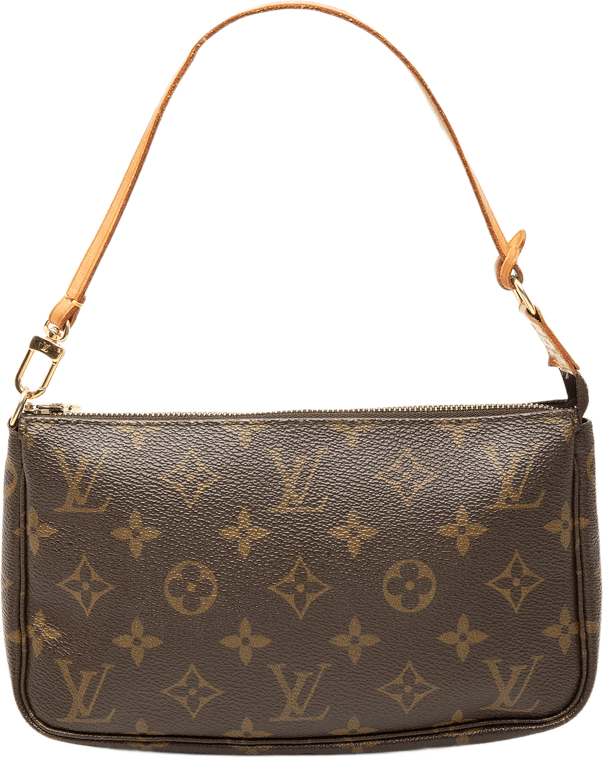 Louis Vuitton Monogram Pochette Accessoires, från Luxclusif, i färgen brun.