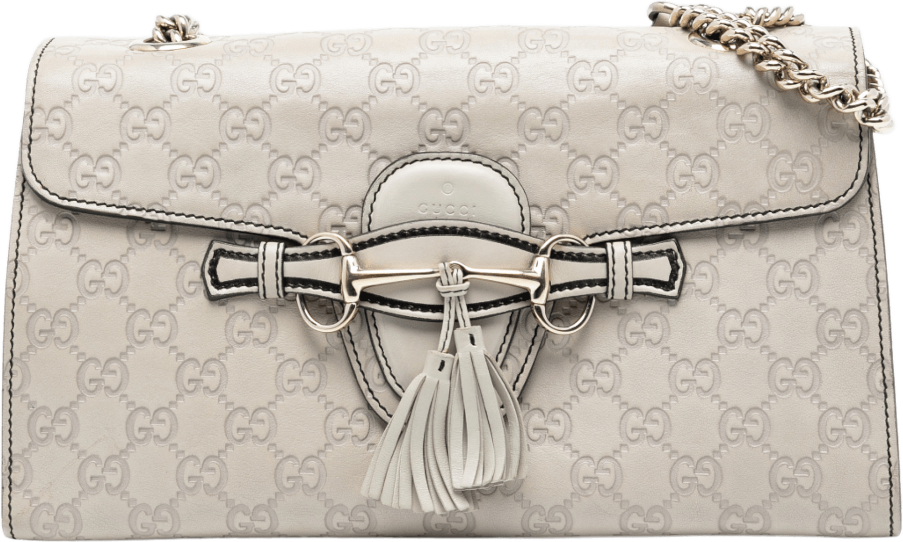 Gucci Medium Guccissima Emily Shoulder Bag, från Luxclusif, i färgen off white.