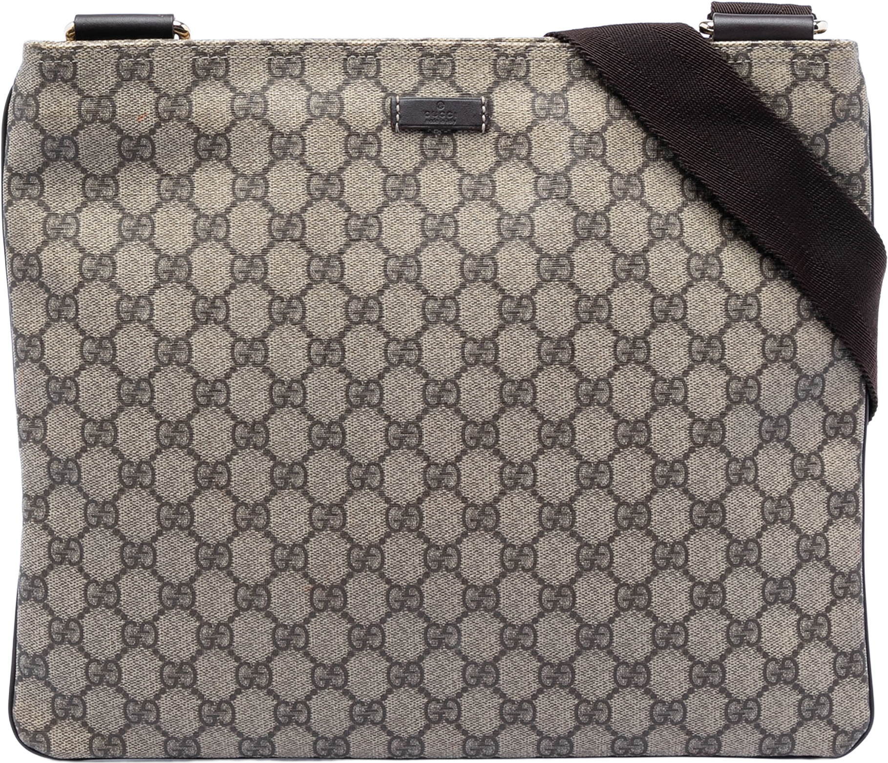 Gucci Gg Supreme Crossbody, från Luxclusif, i färgen beige.