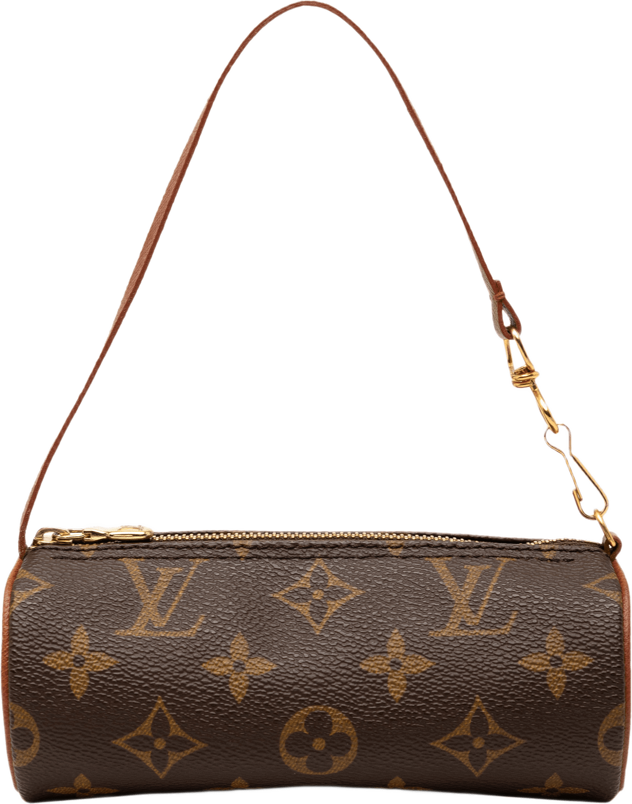 Louis Vuitton Monogram Papillon Pochette, från Luxclusif, i färgen brown.