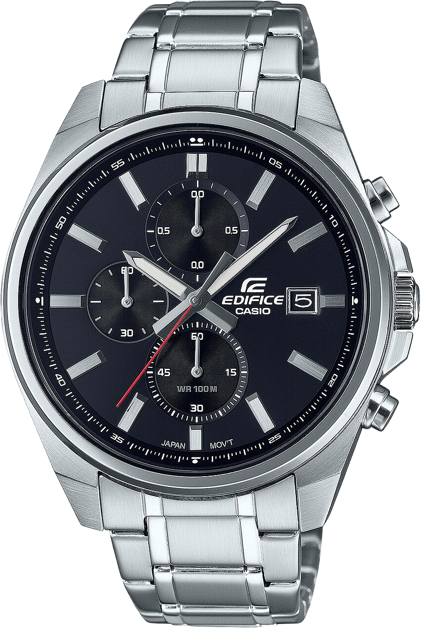 Efv-610d-1avuef, Quartz, 43mm, 10atm, från Casio, i färgen silver.