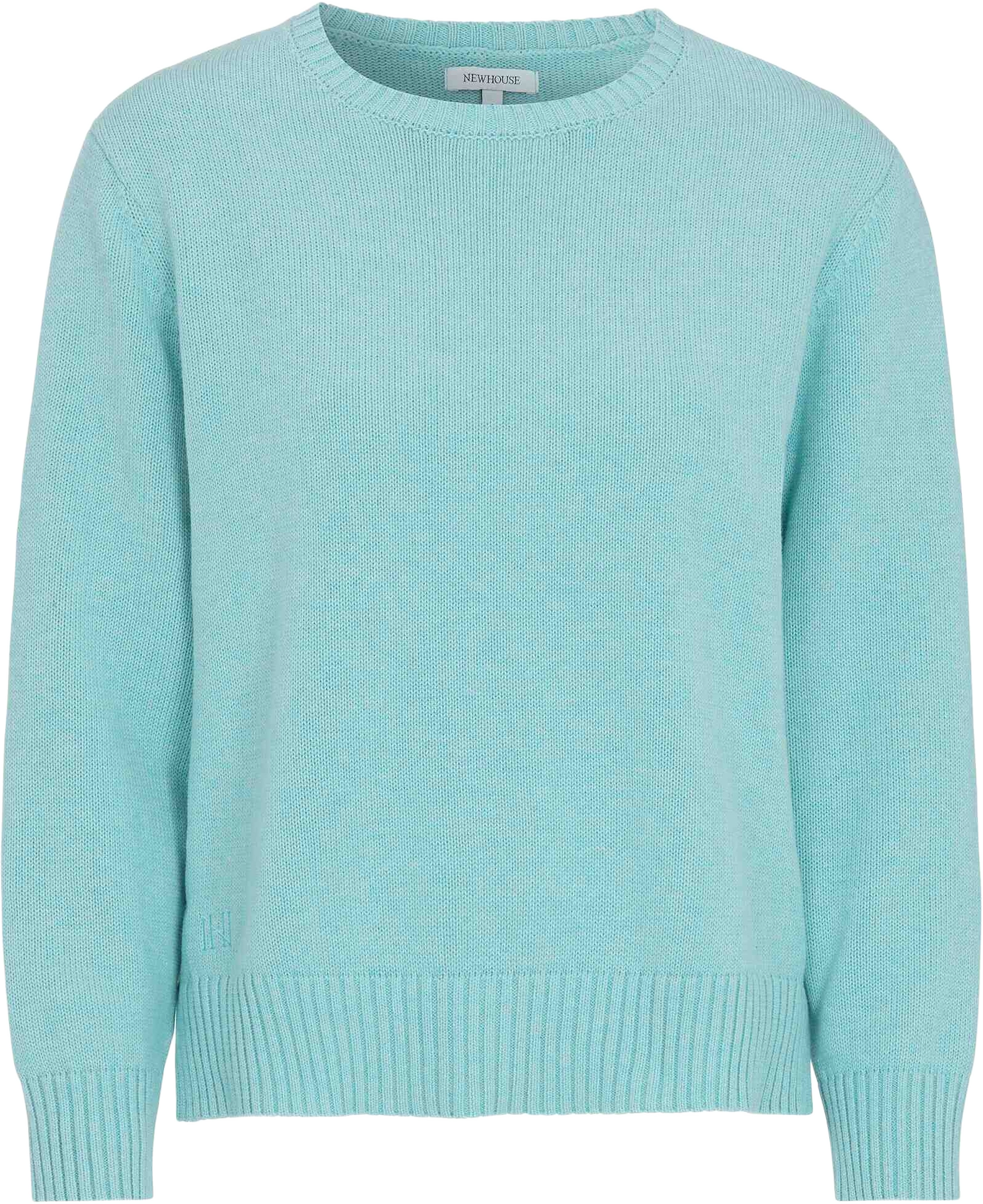 Roe Sweater, från Newhouse, i färgen turkos.